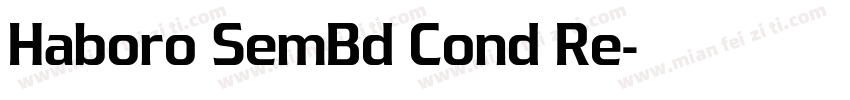 Haboro SemBd Cond Re字体转换